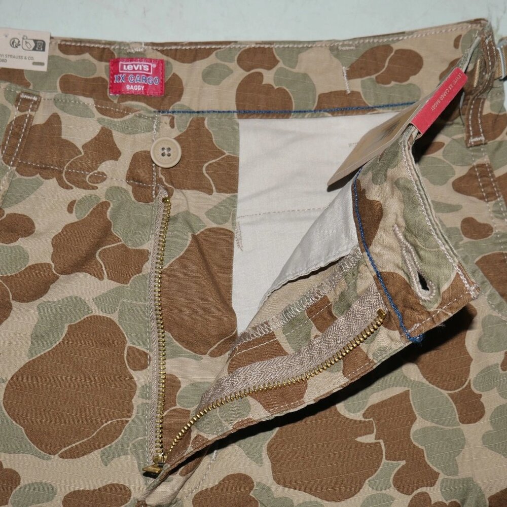 Levis XX Cargo Baggy Pants Men's Size 38x32 Duck Hunt Camouflage NWT - Picture 13 of 14